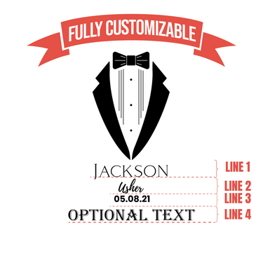 Personalized Engraved Tumbler For Groomsmen Wedding Gifts